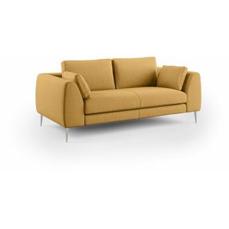 Divani.Store Divani.store - Plano Divano moderno in microfibra tecnica smacchiabile T11 196 cm giallo