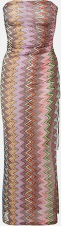 Missoni Zigzag lam&eacute; maxi dress
