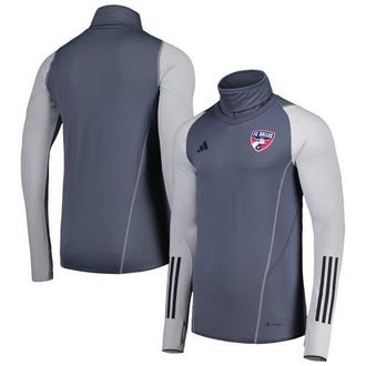 adidas Mens adidas Gray FC Dallas Warm Raglan COLD.RDY Top at Nordstrom, Size Xx-Large