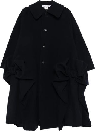 Comme Des Garçons Jas verfraaid met strik - Blauw