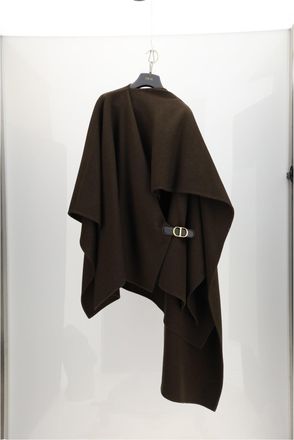 Dior Womens Cape Cashmere Brown (capra Hircus) Coat