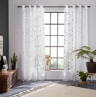 Bruno Banani Gardine »Tilo« Ösen 1 Stk. tlg. transparent, Ausbrenner, gewebt, verschiedene Grössen