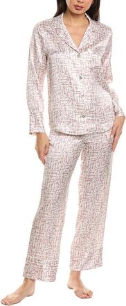 Petite Plume 2pc Classic Silk Pajama Set