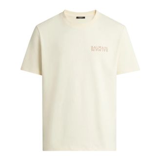 Balmain Hombre, Camisetas, Beige, Talla: XL