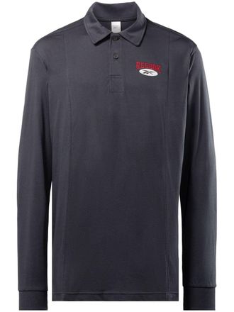 Reebok logo-embroidered cotton polo shirt - unisex - Cotton - L - Grey