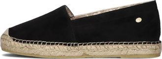 Fred De La Bretoniere Zwarte Su&egrave;de Espadrilles Mili Ana - Dames - Espadrilles - Zwart - 37 EU - Su&egrave;de - Schoenen