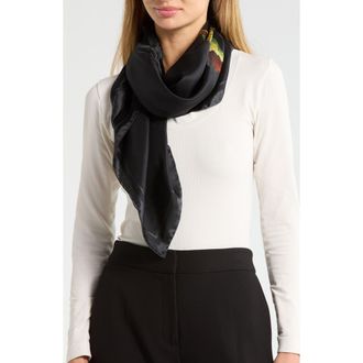Givenchy Flowers Silk Scarf in Black at Nordstrom Rack