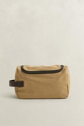 GANT Men Modern Toiletry Bag (ONE SIZE) WARM KHAKI
