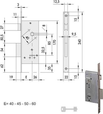 Hisense Cerradura Infilare Ferro 57211-40-0 Cisa