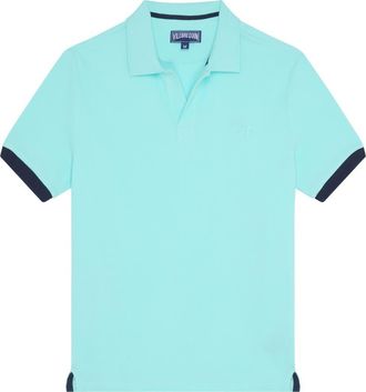 Vilebrequin Mens Solid Cotton Polo in Oxygen at Nordstrom, Size X-Large
