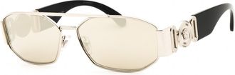 Versace VE2287 1000 AP Silver/Clear Mirror Real Platinum