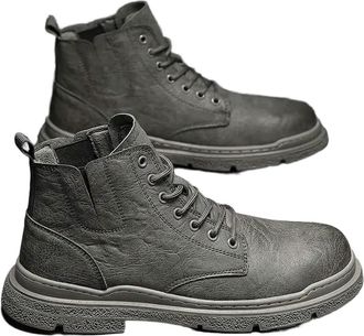 Generic GLDFW High Cut Boots Men Winter Platform Lace Up Warm Man Shoes Footwear