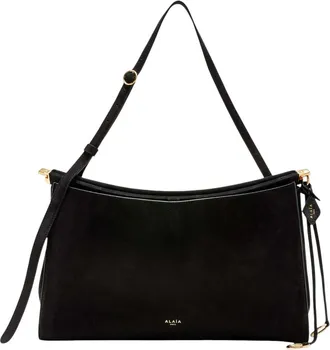 Alaia Black Le Click East West Large Shoulder Bag