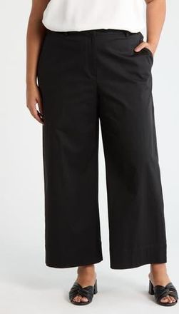 Eileen Fisher Ankle Wide Leg Pants in Black at Nordstrom Rack, Size 1X
