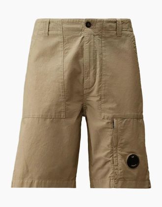 C.P. Company Mens Ottoman Lens Bermuda Shorts - Tan - Size: 32/32