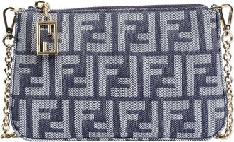 Fendi FF Jacquard Baguette Pouch