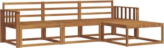 vidaXL Conjunto De Sof&aacute;s De Exterior 4 Uds. Natural Vidaxl