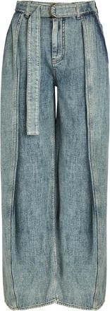Loewe Belted Wide-leg Denim Jeans - 38 (UK10 / S)