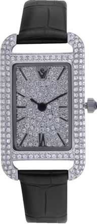 Christian Van Sant Womens Opaline Silver Dial Watch