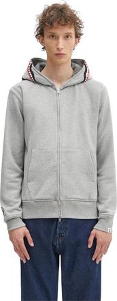 A Bathing Ape 2nd Shark Full-Zip Hoodie - Heren - Vesten met rits - Grijs - 2XL - Katoen - Hoodies & sweatvesten