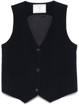 Société Anonyme Ernest waistcoat - women - Viscose/Polyester/Viscose - M - Blue