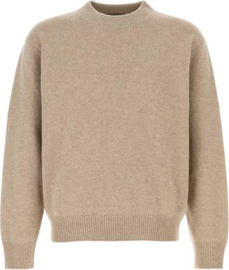 Prada Beige Crew Neck Sweaters