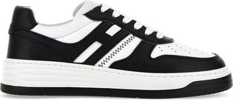 Hogan White H360 Lace Up Sneakers