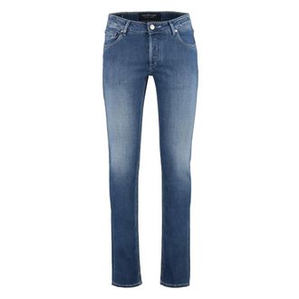 Hand Picked Heren, Jeans, Blauw, Maat: W34 Katoen