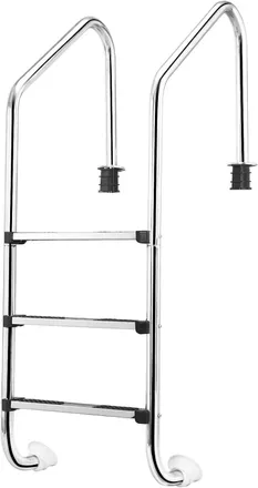 Costway Costway Scaletta Per Piscina In Acciaio Inox, Scaletta Piscina Con 3 Gradini Antiscivolo, Con Corrimano Comodo, Capacit&agrave; Di Carico: 150 Kg