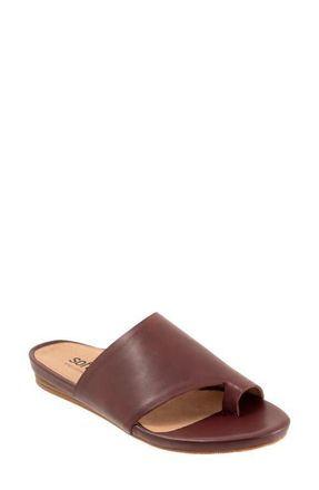Softwalk Corsica Slide Sandal in Mahogany at Nordstrom, Size 10.5