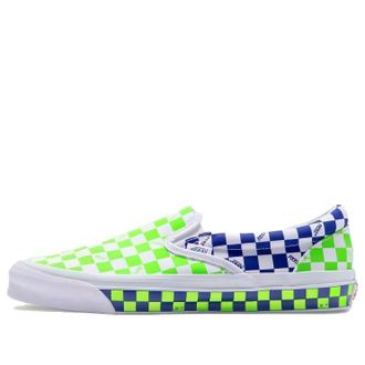 Vans OG Classic Slip-On LX Varsity Canvas Green Blue VN0A32QN24O1
