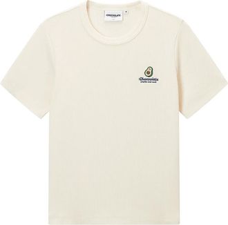 Chocoolate logo T-shirt - women - Spandex/Elastane/Cotton - M - Neutrals