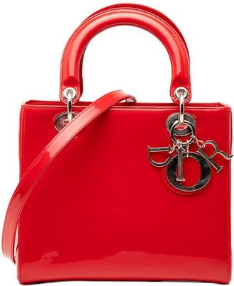 Dior Pre-owned Dior Medium Patent Lady Dior 16-BO-1105