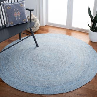 Safavieh Cape Cod Hand Made Area Rug, Blue Country Floral Style Non-Shedding