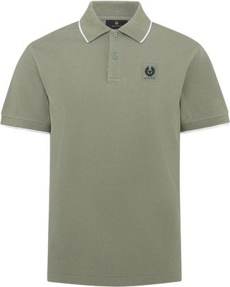 Belstaff PATCH LOGO TIPPED POLO Size: XL, colour: GREEN