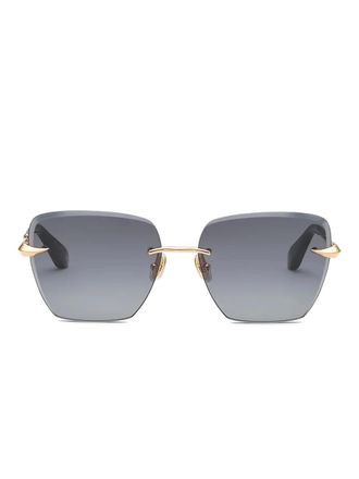 Roberto Cavalli rimless front sunglasses - women - Brass - One Size - Gold