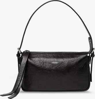 Fendi Borsa a spalla Zip Top Small in pelle effetto vintage - FENDI - gender_Woman