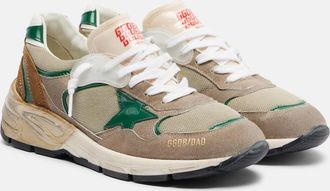 Golden Goose Running Dad leather and suede sneakers
