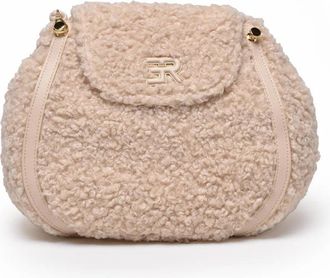Ermanno Scervino White Veda Textured Polyurethane Shoulder Bag