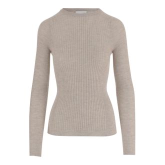 SA SU PHI Cashmere Knitwear, female, Beige, Size: 2XL Cashmere and Silk Knit