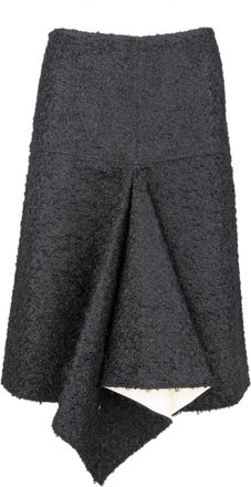 Marni Marni Asymmetrische Lamsleren Rok - 10s
