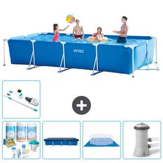 Intex Piscina Con Estructura Rectangular - 450x220x84 Cm - 7-piezas S21134