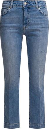 Sportmax Schermo - Dames - Cropped Jeans - Blauw - W27 - Katoen - Jeans