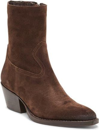 Dolce Vita Klyde Western Boot in Dark Brown Suede at Nordstrom, Size 8.5