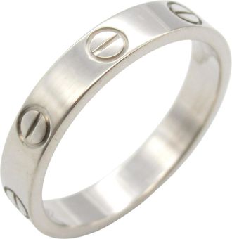 Cartier Silver White Gold (18K) Band Ring (Pre-Owned)