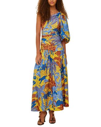 Farm Rio Jungle Panther Midi Dress