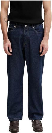 Maison Kitsun&eacute; Straight Jeans - Heren - Regular Fit Jeans - Blauw - W31 - Katoen - Jeans