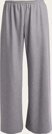 The Row Gala Wool Wide-Leg Pull-On Pants