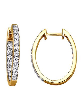 Amara Klappcreolen mit Brillanten Amara Gelbgold