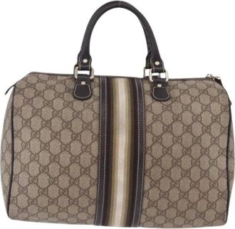 Gucci Pre-owned Vintage Handbag - Dames - Vintage Handtas - Beige - ONE Size - Leer - Vintage